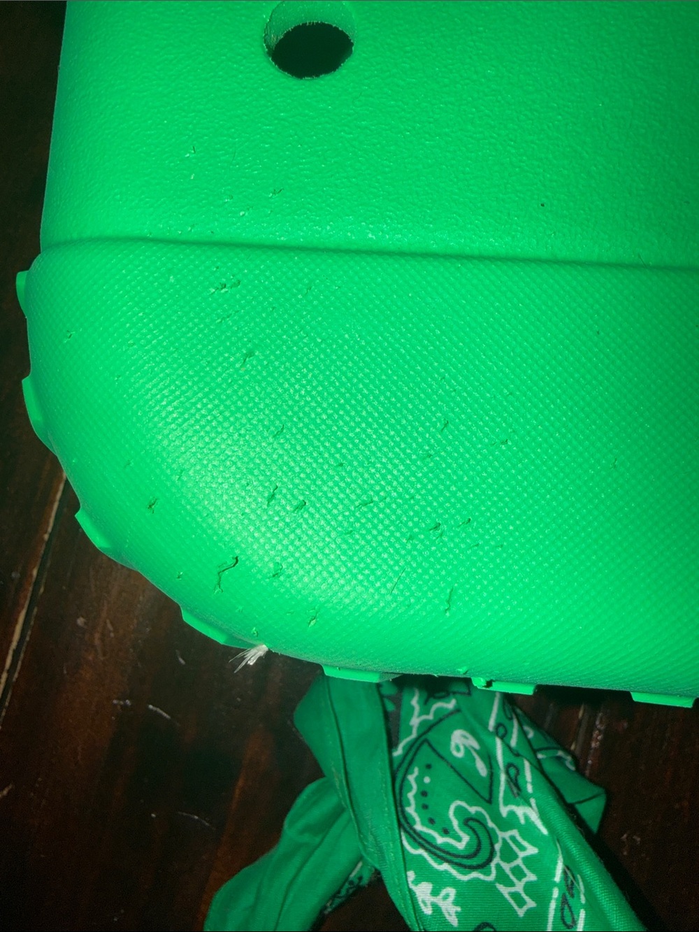 BOGG BAG Bright Green Perforated Tote - Picture 6 of 7